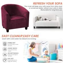 Sofa Covers - Burgundy - View 7