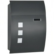 HOMCOM Mailboxes - Dark Grey - View 4