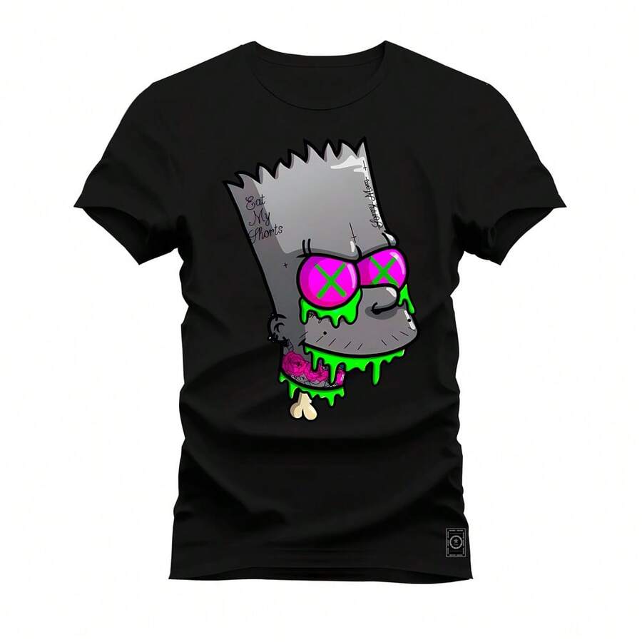 Men T-Shirts - 黑色 - 查看 1