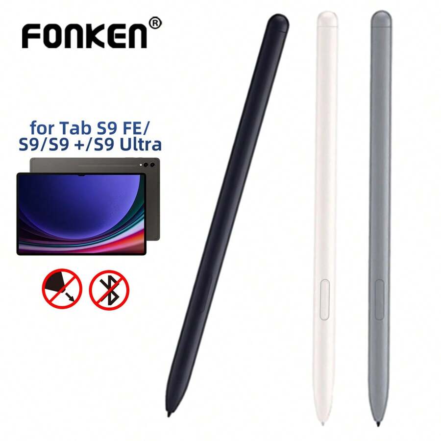 FONKEN 1支白色平板電腦觸控筆，適用於三星Tab S9 FE S9+ S9 Ultra筆代替筆，屏幕筆靈敏無藍牙 - 白色 - 查看 1