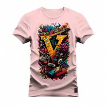 Men T-Shirts - 淺粉色 - 查看 1