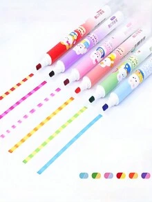 3 Paquetes de Plumones Magicos Que Cambian de Color 6 Colores - Multicolor - Ver 2