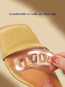 Anti-Slip Insoles For High Heels, Sandals, Loafers, Silicone Gel Heel & Forefoot Pads, Heel Liners, Blister Prevention, In Between Shoe Sizes, Insoles For Heel & Ball Of Foot - Clear - View 8
