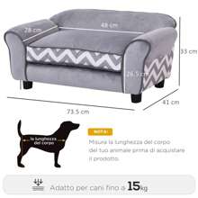 PawHut Pet Bed & Crate Mat - Grey - View 3