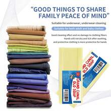 深層清潔洗衣皂,易沖洗,無手部損傷,能夠去除衣物和內衣的污垢和污漬 - 一盒 - 查看 5