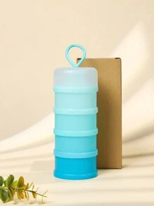 Baby Formula Dispenser, 4-Layer Paper Box Packed With Pp Material Milk Powder Grids Suitable For Traveling Storage Of Food Snacks, Portable And Independent Layering, Multiple Compartments For Infants And Toddlers, One Piece