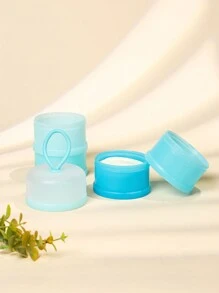 Baby Formula Dispenser, 4-Layer Paper Box Packed With Pp Material Milk Powder Grids Suitable For Traveling Storage Of Food Snacks, Portable And Independent Layering, Multiple Compartments For Infants And Toddlers, One Piece