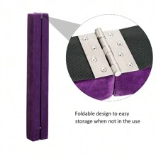 HOMCOM 2.4M 8FT Gymnastics Folding Balance Beam Home Gym Training Exercise Sports - Purple - View 5
