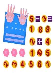 Christmas Decoration 1set Children's Finger Numbers Counting Math Felt Non-Woven Toy, Kids' Educational Teaching Accessory - Multicolor - View 3
