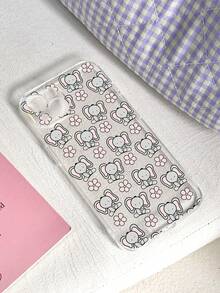 1 Ốp điện thoại mềm họa tiết hoa và voi vẽ tay tương thích với iPhone/ - Nhiều màu - Xem 2