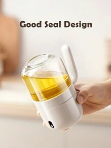 1入組300毫升廚房油瓶，橄欖油瓶和油噴霧器，易於清潔，健康的油噴霧器烹飪用，適用於沙拉，燒烤，空氣炸鍋 - 白色 - 查看 5