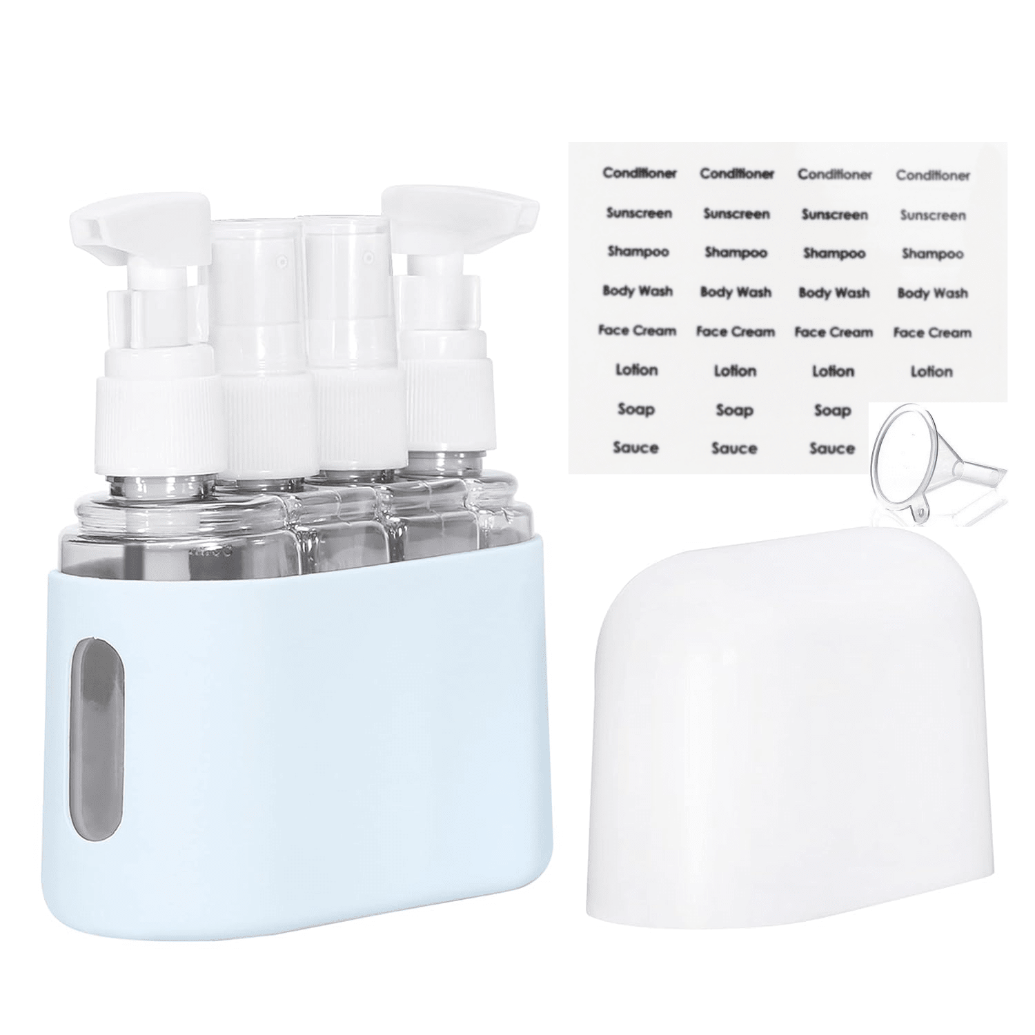 4 In 1 Travel Bottles, Leak Proof Containers For Toiletries TSA