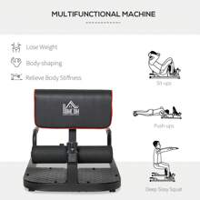 HOMCOM Squat Machine With Push Up Stand, Padded Hip Thrust Bench With Adjustable Cushion For Home Gym Work Out - Black - View 5