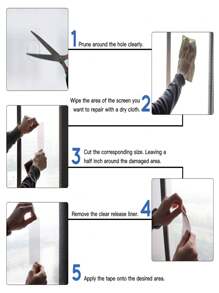 10x300cm Window Screen Replacement & Screen Repair Kit For Windows Or Doors - Grey - View 7