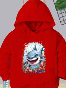 Young Boys Sweatshirts - 紅色 - 查看 2