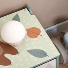 ZONEKIZ Toy Box, Kids Toy Chest With Lid, Hinge, Cute Design - Green - View 8