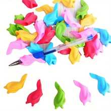 20pcs Fish Grips Pencil Writing Aid For Pen Ergonomic Writing Aid For Universal Pencil Grips - Multicolor - View 5