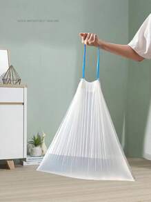 225入家用白色加厚收口垃圾袋,帶斷點和分類,適用於廚房、宿舍、大型塑料袋,家用一次性產品 - 多色 - 查看 8