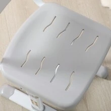 HOMCOM Kids Desk And Chair Set, Height Adjustable Student Writing Desk, Children School Study Table With Tiltable Desktop, Drawer, Pen Slot, Hook - Grey - View 7