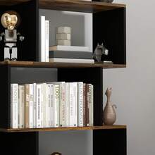 HOMCOM Bookcases - 鏽棕色 - 查看 9