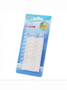 20pcs Self-Adhesive Cable Clips For Wall Cable Organizer System And Data Cords Fixed Clips For Network Cable Management - White - View 10