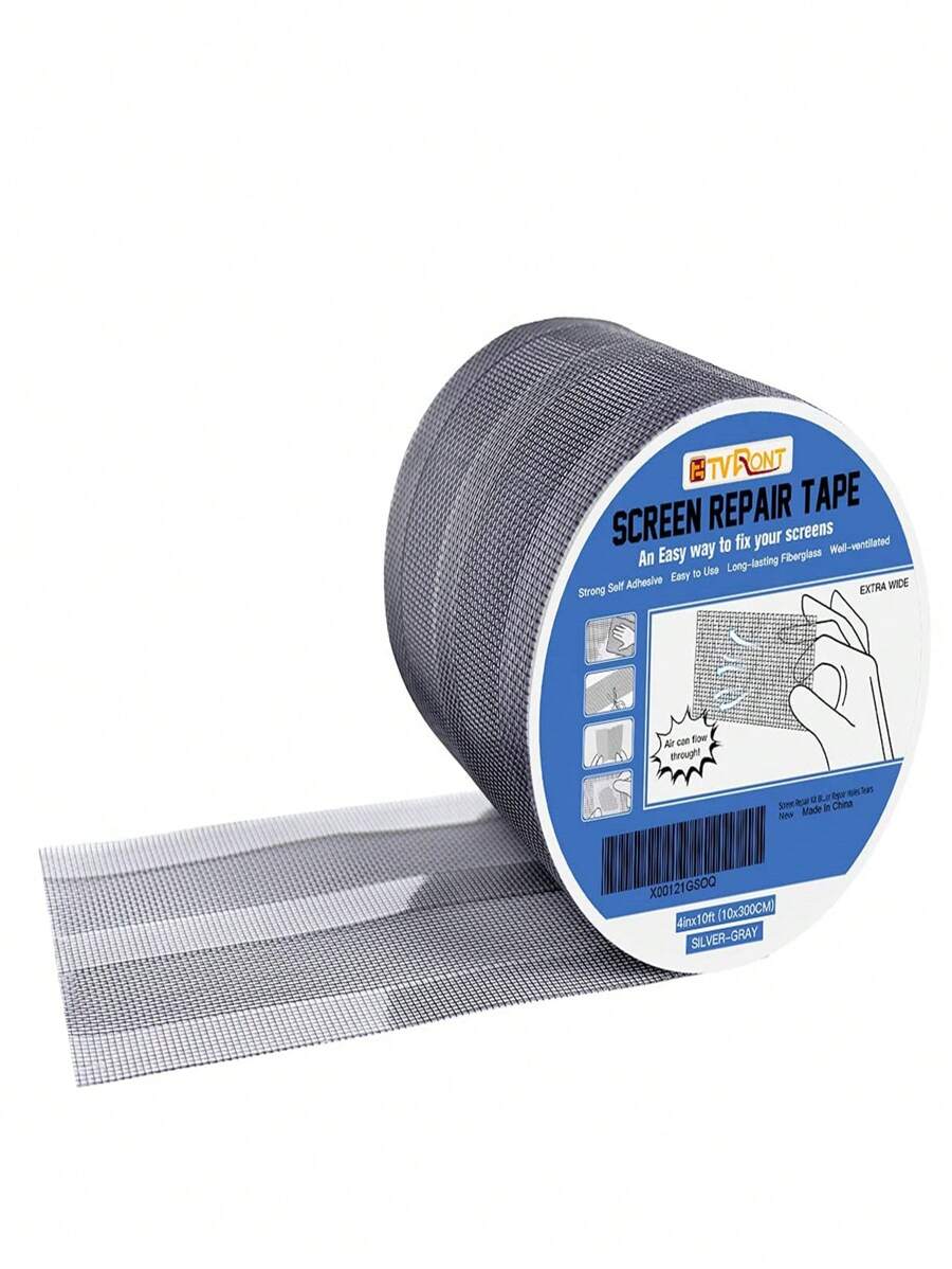 10x300cm Window Screen Replacement & Screen Repair Kit For Windows Or Doors - Grey - View 1