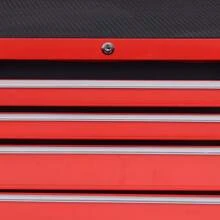 DURHAND Roller Tool Cabinet Storage Chest Box 7 Drawers Roll Wheels Garage Workshop Red - 紅色 - 查看 8