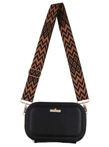 1pc Brown Crossbody/Shoulder Strap With Adjustable Length Casual Bag Strap For Women's Handbag