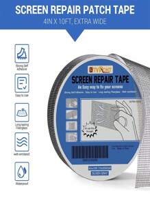 10x300cm Window Screen Replacement & Screen Repair Kit For Windows Or Doors - Grey - View 3