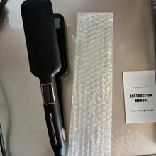 1pc Professional Wide Ceramic Plate Hair Flat Iron With LCD Display Hair Straightener