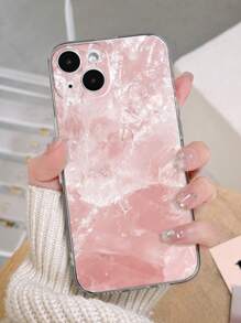 1 Miếng Vẽ bằng tay Màu hồng Hoa văn đá cẩm thạch In Ốp lưng & bao da điện thoại Tương thích với iPhone/Samsung Điện thoại - Nhiều màu - Xem 1