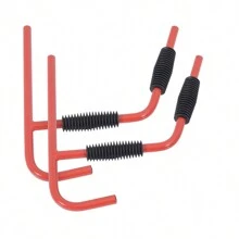 HOMCOM Kayak Canoe Heavy Duty Wall Mounted Storage Holder Rack Heavy Duty Storing Hangers Red - Red - View 4