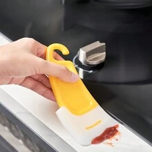 1pc Kitchen Cleaning Soft Scraper For Removing Grease And Stains On The Bottom Of Pots, Pans And Stovetops() - Multicolor - View 1