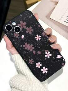 1 Miếng Vẽ bằng tay Bầu trời đầy sao & Hoa anh đào In Ốp lưng & bao da điện thoại Tương thích với iPhone/Samsung - Nhiều màu - Xem 1