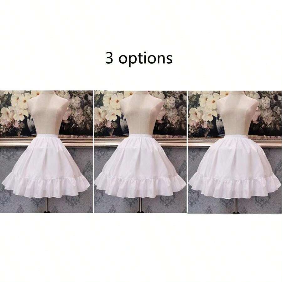 Plus Size Lolita Style Petticoat With Adjustable Waistband And Bones Plus Size Lolita Style Petticoat With Adjustable Waistband And Bones