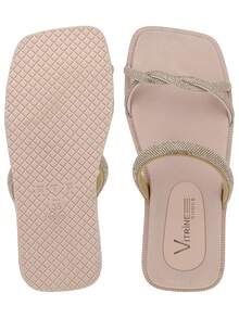 Women Flat Sandals - 乾枯玫瑰色 - 查看 3