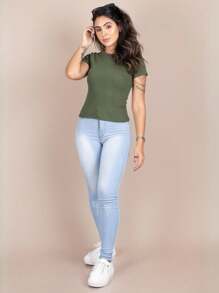 Women T-Shirts - Verde militar - Ver 4