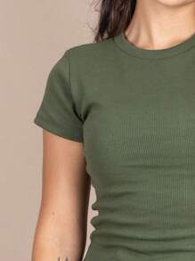 Women T-Shirts - Verde militar - Ver 3