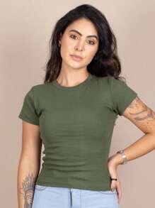 Women T-Shirts - Verde militar - Ver 1