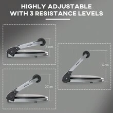 HOMCOM Abs Trainer, Ab Crunch Machine, Foldable Abdominal Trainer, Core Fitness & Whole Body Exercise Equipment For Home Gym - Black - View 9