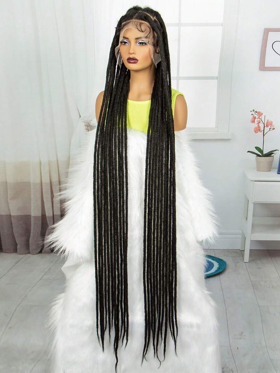60 Inch Full Lace Wig Dreadlock Wig For Lace Front Long Dreads Wig Made