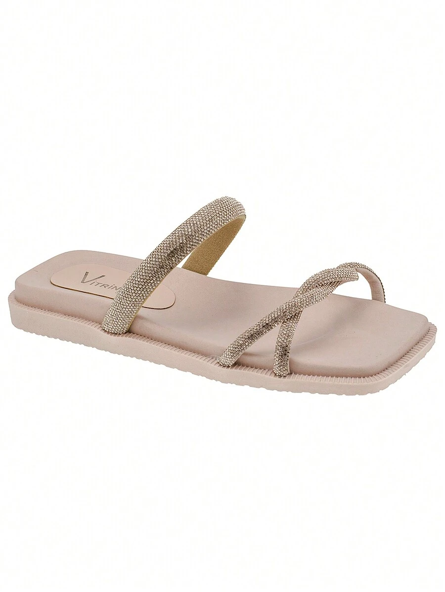 Women Flat Sandals - 乾枯玫瑰色 - 查看 1