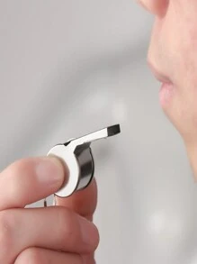 1pc Stainless Steel Referee Whistle For Professional Soccer, Basketball Training And Referee Use - Yellow - View 2