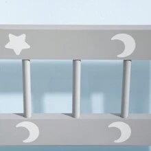 ZONEKIZ 2 In 1 Wooden Toy Box, Kids Storage Bench, Toy Chest With Rod - Grey - Grey - View 8