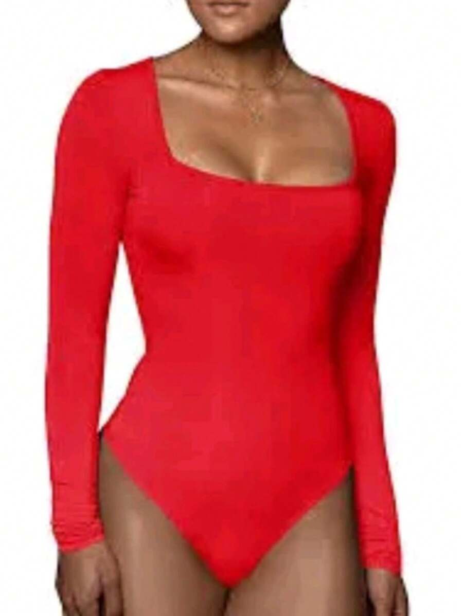 Women Bodysuits - Red - View 1