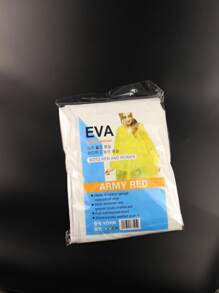 1 Pezzo Impermeabile Eva Bianco Moderno, Mantella Antipioggia Portatile Spessa Per Esterno, Viaggio E Arrampicata - Bianco - Visualizzare 9