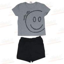 Tween Girls Sweater Co-Ords - Xám - Xem 1