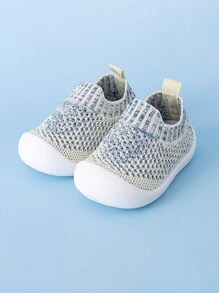 1pair Unisex Toddler Soft Non-Slip Mesh Breathable Walking Shoes For Summer