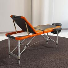 HOMCOM Foldable Massage Table Professional Salon SPA Facial Couch Bed - Orange - View 8