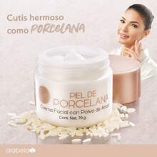 arabela Piel de porcelana crema facial con polvo de arroz 70g - Blanco - Ver 4